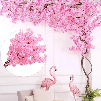 3 Kahvel Cherry Blossom Filiaalid tehislilled 100CM Võltsitud Taim, Puu Kodu Pool Decor DIY Pulm Seina Kaunistamiseks Flower