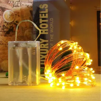 LED Haldjas Kerge vasktraat String Tuled Veekindel Puhkus Vanik DIY Pulm Jõulud Uue Aasta Pool Decor Navidad Lamp
