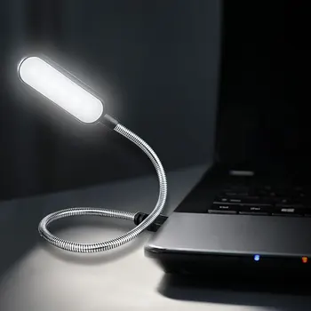 Kaasaskantav USB LED Mini Raamat Kerge Lugemine Kerge Tabel Lamp Paindlik 6leds USB Lamp Power Bank Sülearvuti, Sülearvuti, PC Arvuti, A5
