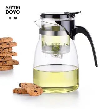 [GRANDNESS] Samadoyo kunst tee tassi SAMA, A-14 Kõrge Hinne Kungfu Teekann & Kruus 900 ml kuumakindel klaas teekann koos infuser