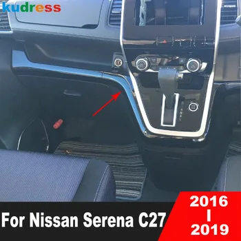 Näiteks Nissan Serena C27 2016 2017 2018 2019 Must Auto Interjöör Center Kontrolli Konsooli Kate Sisekujundus Armatuurlaua Paneeli Vormimise Riba RHD
