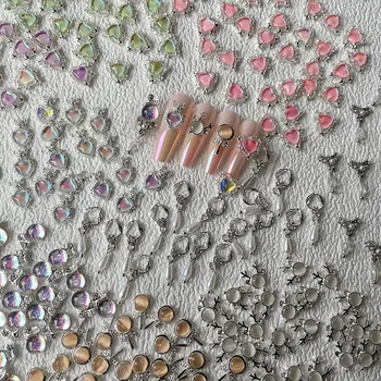 10tk 3D Sulamist Opaal Nail Art Decor Tarvikud DIY Riided Ehted Teha Metallist Tsirkoon Flash Kääbus Ornament, Käsitsi valmistatud Materjal