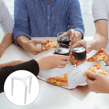 Pizza Saver Statiivi Standstack Kast Laua Seisab Konteiner Tabel Omanik Kastid Viil Stacker Hammas Valge Servingstackable Ekraan