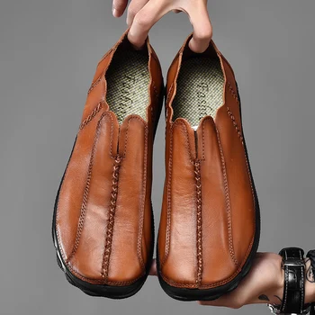 Meeste kingad 2019 kevadel ja sügisel klassikaline veekindel mugav mood brändi isikupära äri nahast kingad suured 45