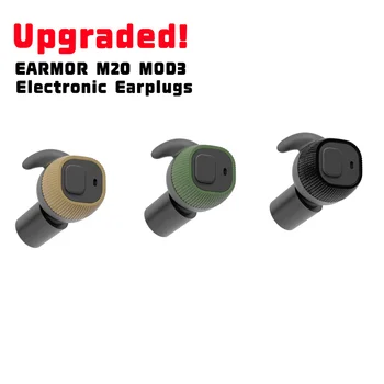 EARMOR M20 MOD3 Elektroonilise Kõrvaklappidega Peakomplekt Anti Müra Kõrva Plug Müra Tühistamine Jahi Silikoon Kõrvaklapid Shooting NRR22db