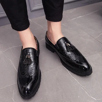 2019Italian stiilis luksus meeste kingad kate ametliku kleit, kingad, moe kõrge kvaliteedi korter põhja mokassiinkingad suur pulmapidu kingad