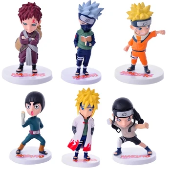 Uzumaki Naruto Shippuden Anime PVC Tegevus Joonis Hatake Kakashi Q Versioon Mudelid Naruto Kuju Laekuva Mänguasjad Figma Lapsed Kingitusi