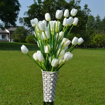5tk/palju 105cm Kunstlik Tulbid Võltsitud Lilled Silk Flores Artificiales Para Decora Kaua, Korrus Tulbi Pulm Teenetemärgid