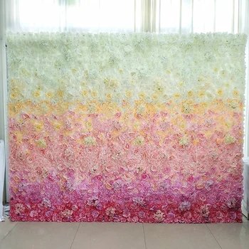 60x40 cm Kunstlikku lille seina taustal Pulm rekvisiidid asjade Seina kaunistamiseks Kaared silk flower Roosa pojeng Aknas stuudio