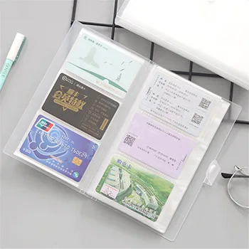 Uus 240 Slots Läbipaistev PP Kaas visiitkaart Raamat Kott Suure Mahutavusega ID-kaardi Omanikele Pilet Kogumise Kaardi Hoidiku Klamber