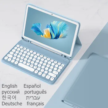 Inglise araabia hispaania Klaviatuur Samsung Galaxy Tab S6 Lite 10.4 2020 Klaviatuuri Juhul SM-P610 P615 Kate vene Klaviatuur Funda