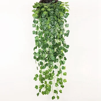 1TK Simulatsiooni Rotangist Taim, Lill Kunstlik Võltsitud Lill Riputada Roheline Lilled elutuba Seina Kaunistamiseks Pool Home Decor
