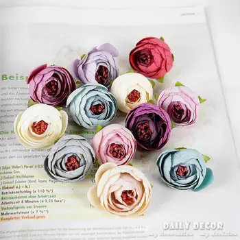 30pcs DIY vintage õie pead camellia suur simulatsioon kunstlik siidist lille tee rose pulmad dekoratiivsed lilled DIY Õie