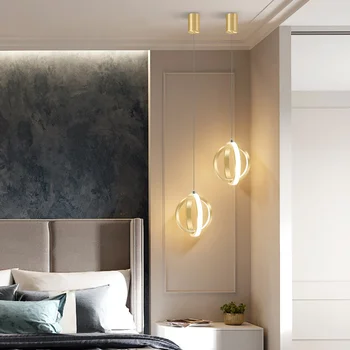 geomeetriline ripats kerge kanepi lamp, lühter laes kaasaegne minibaar söögituba luksus disainer