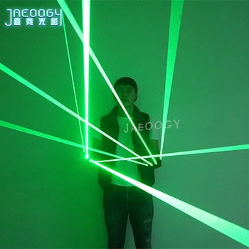 Tasuta Kohaletoimetamine 532nm Laser Kindad Halloween Pool Roheline Hõõguv Kindad, Prillid Staadiumis täitmiseks Laulja DJ Tantsu Laser Show