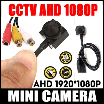 Home Security HD Supe väike 720P 2.0 M 1080P Kit CCTV Värv AHD mini Kaamera Süsteemi Väikseim Valve Kaamera 3,7 mm Objektiiv
