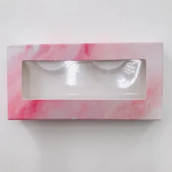 Ripsmed lahter tühjaks ripsmed kasti roosa marmor pappkarpi koos plaate hulgi customazition private label