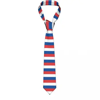 Uus Polüester Siidist Sidemed 8cm Meeste Lipu all Venemaa Kaela Loominguline Slim Mens Necktie Cravate Partei Puhkus Särk Tarvikud