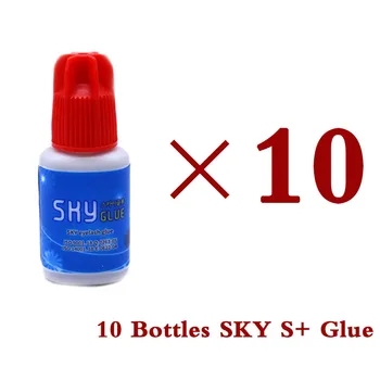 10 Pudelit Sky Liimi S Plus Tüüp Punane Kork Originaal Korea Ripsmete pikendamine 5ml Beauty Kauplus Meik Tööriistad Suletud Kotis, Lava Sokke