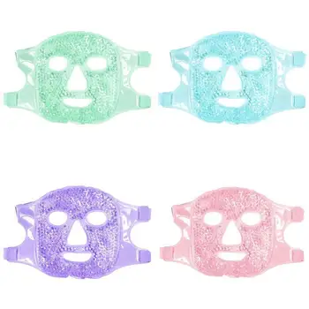1TK Külm Geel Näole Mask Jää Suruma Sinine kogu Nägu Asendus-Pack Pad Mask Külma ilusalongi Väsimus jahutades Lõõgastuda J4J3