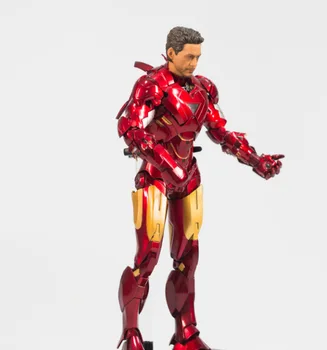 28cm Marvel Super hero Iron man MK6 1/6 Skaala PVC Tegevus Joonis superkangelane Laekuva Mudel Mänguasi lastele kingitus originaal box