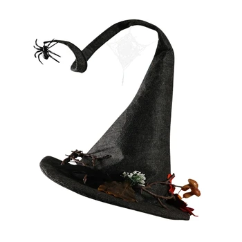 Nõid Müts Täiskasvanute Kostüüm Jõulude Pikk Wizard Hat Magican Müts Halloween Cosplay Tilk laevandus