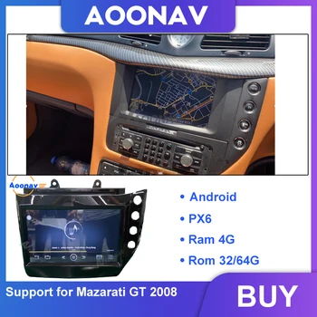 AOONAV Auto HD puutetundlik ekraan, video, raadio multimeedia mängija Mazarati GT 2008 Android auto auto stereo GPS navigation juhtseade