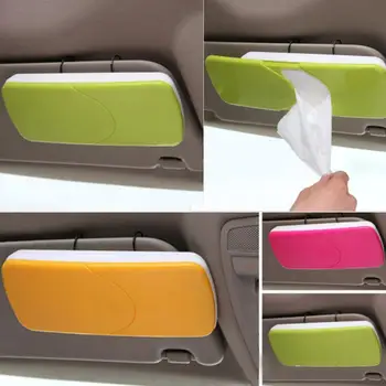 Push-pull Disain Kudede Kasti Kerge, Lihtne Paigaldada Auto päikesesirm Plastikust hoiukarbis Omanik