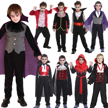 Holloween Cosplay Kostüümid Vampiir Keebid Kapuutsiga Talaari Lastele Varjatud Täispikk Purim Karneval Pool Kleit Üles