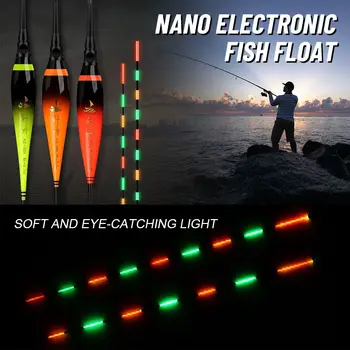 Smart Sensor LED Elektrooniline Tõsta Drift Toru Kivine Kalapüügi Peibutis Float Näitaja Hõljub Bobbers Kerge Kinni Ujukite