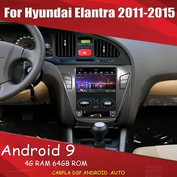 Näiteks Hyundai Elantra 2011-2015 Android autoraadio tesla stiilis PX6 4G 64G mms BT GPS Navi Raadio Stereo juhtseade
