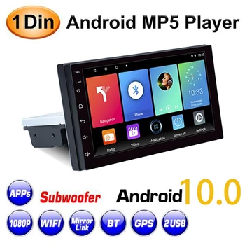 1 DIN Android 10 Auto Multimeedia Mängija, Auto stereoraadio 9 Tolline Muudetava Kontakti Ekraani FM GPS Navigation MP5 Mängija