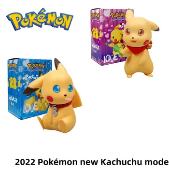 Pokémon Jaapani multikas Q versioon Kawaii paar Pikachu kõrge umbes 11cm laste ja noorte mänguasjad, puhkus kingitused