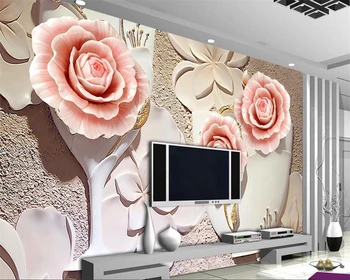 Beibehang Custom foto tapeet 3D tõusis reljeef taust moodne suur pannoo 3d seina paber maali de papel parede