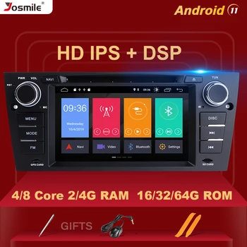 IPS DSP 8 Core 4GB 64G 1 Din Android 11 Auto Raadio BMW E90/E91/E92/E93 Multimeedia DVD-Mängija, Navigatsioon GPS Stereo juhtseade