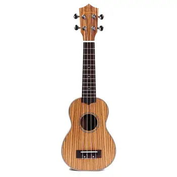 21 tolline Zebrano Puit Ukulele 4 Strings Väike Havai Kitarr Guitarra Muusika -, Keelpilli-Lapsed ja Muusika Algaja