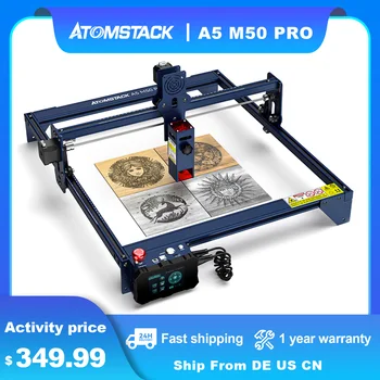 ATOMSTACK A5 M50 Pro 40W Laser Graveerija 410x400 Desktop Laser Graveerimine Masin CNC Akrüül Puidu Roostevabast Terasest Printer DIY