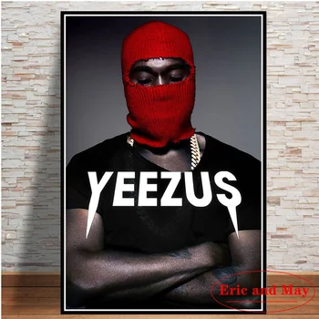 Räppar Kanye West Muusika Star Laulja Plakatid Ja Pildid Vintage Decor Pildi Lõuendile Maali Elutoas Teenetemärgi Obrazy