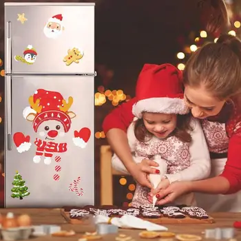 Creative Christmas Külmik Kleebised Kodu Kaunistamiseks Aknas Laste Multikas Kleebised isekleepuvad uus aasta 2022