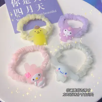 Kawaii Sanrioed Anime Koomiks seeria mymelody Cinnamoroll Kuromi armas moe sära Juuksed ringi juuksed tarvikud peapael kingitus