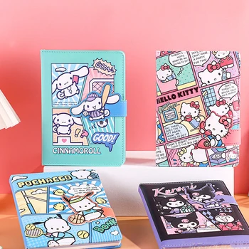 Sanrios Hello Kittys Kuromi Sülearvuti Pu Magnetilise Luku Raamat B5 Anime Kawaii Cartoon Paksenema Õpilane Kõrge Väärtus Käsiraamat Kingitus