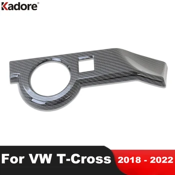 Volkswagen vw T-Rist 2018 2019 2020 2021 2022 Carbon Fiber Auto Esitulede Lüliti Nuppu Kate Sisekujundus Vormimise Tarvikud LHD