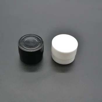 50tk 5g Plastikust Kosmeetika Jar Must/Valge Kreem Continer Korduvtäidetavaid Jar Eyescream Kasti Pudel Pakendi huulepalsam Konteiner Potid