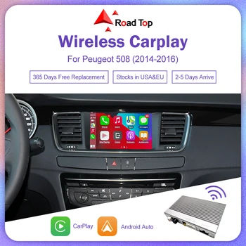 Traadita Carplay Moderniseerimise Komplekt Peugeot 508 2014-2016 7inch Ekraan Toetab Android Auto Peegel Link AirPlay Vastupidine Vaade