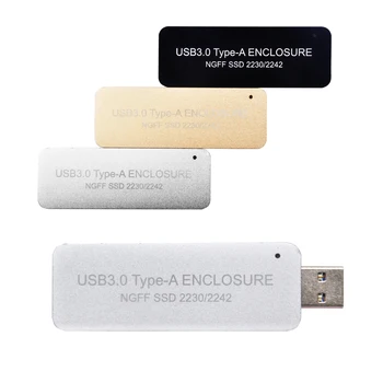 Pakiruumi lülitage USB 3.0 M. 2 SATA SSD Ruum USB3.0 NGFF B klahv B+M Sisestage adapter M2 mini Mobile Kaasaskantav Karp