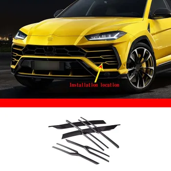 Eest 2018-21 Lamborghini URUS päris carbon fiber auto stiil auto esi-kaitseraua iluvõre trim strip kleebised auto välisilme tarvikud