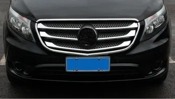 eest 2016-2021 Benz VITO W447 esi iluvõre grill alumine kaitseraud silma kapuuts kapoti sisekujundus kate teenetemärgi stiil chrome